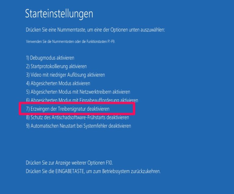 Windows 10: Treibersignatur Deaktivieren - RandomBrick.de