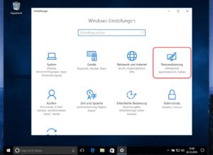 Windows 10 Blickpunkt aktivieren