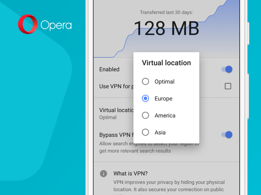 VPN im Opera Browser