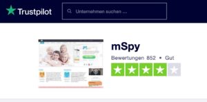 mSpy Bewertungen auf Trustpilot