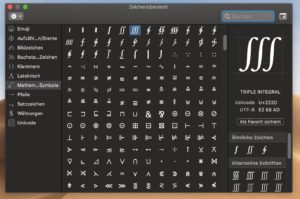 macOS Sonderzeichen auf dem Mac