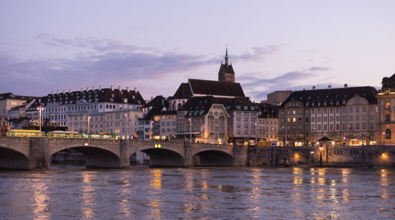 Basel am Fluss Rhein