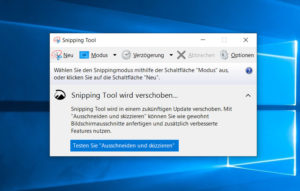 Snipping Tool wird ersetzt