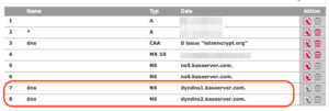 All-Inkl.com DynDNS-Server als DNS-Eintrag