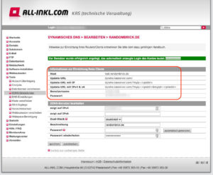 DynDNS bei All-Inkl.com einrichten
